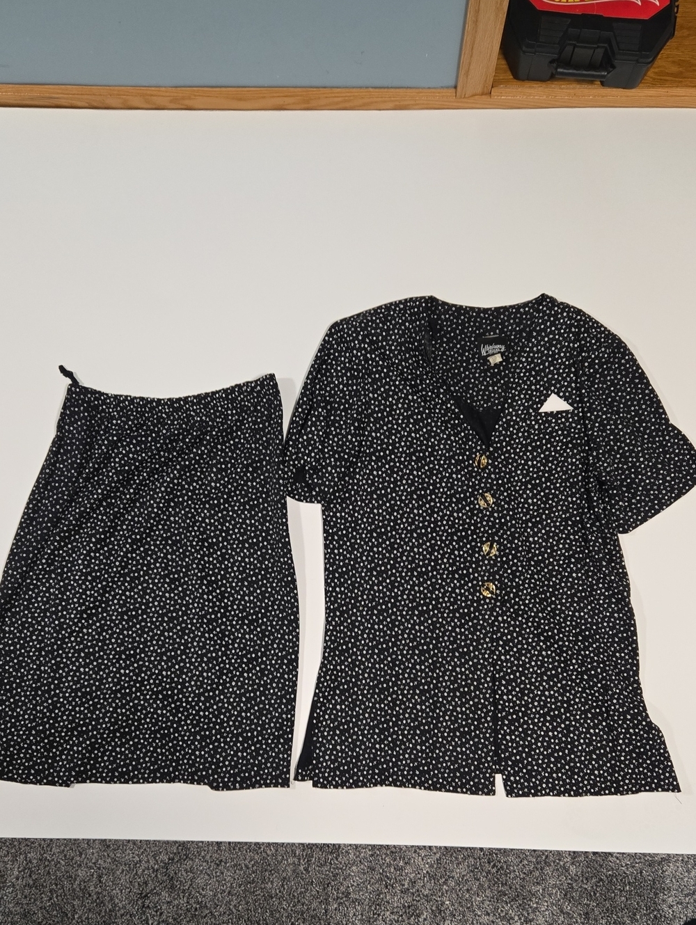 Vintage Whirlaway Skirt And Top Set